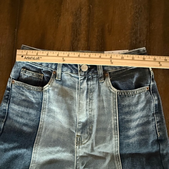 PacSun Women’s 90’s Boyfriend Two-Tone Denim Jeans Size 25 - Picture 11 of 12
